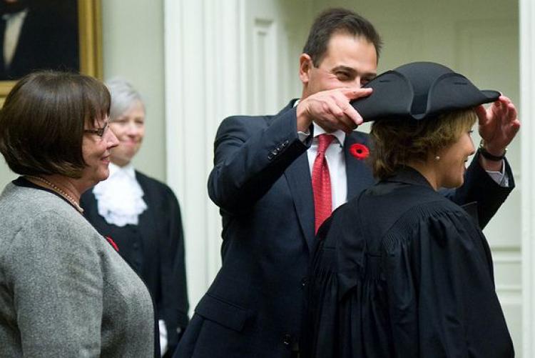 The tricorn hat is presented to the Speaker of the Legislative Assembly upon election