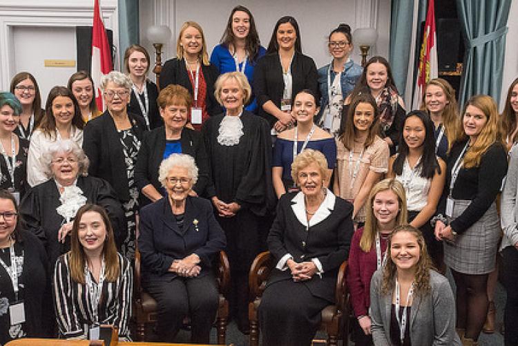 Group photo of the UN International Day of the Girl Child event held in PEI event